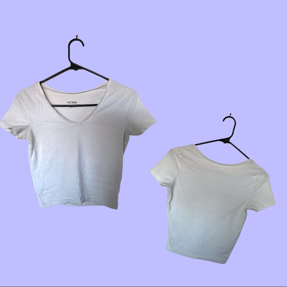 White T Crop Top